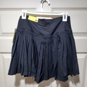 Black Pleated Skort
